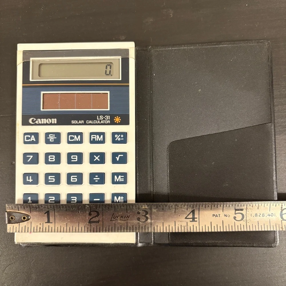 CANON LS-31 Solar Calculator with Case